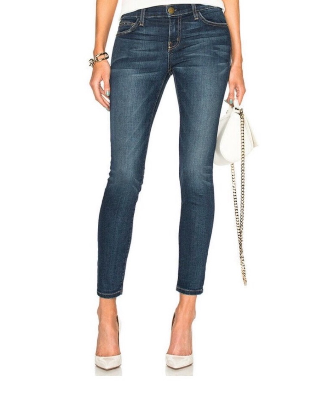 Current/Elliott The Stilleto Townie Women’s  Blue Slim Fit Jeans